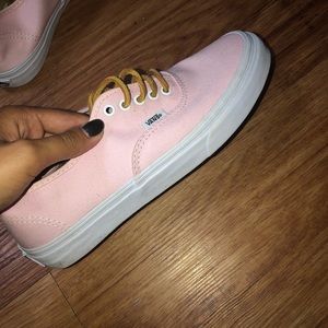 light pink authentic vans